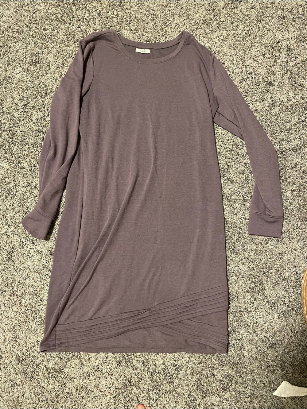Maurices Mauve Long Sleeve Pullover Dress